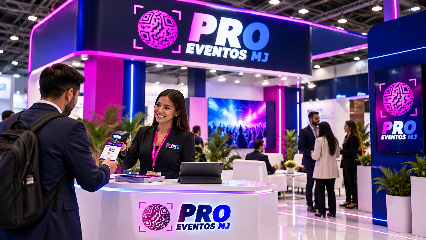 Visual de marca para ferias y exposiciones
